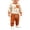 Brown, variant on Ruyang Toddler Halloween Outfit Boy Girl Pumpkin Patch Pocket Crew Neck Sweatshirt Joggers Set Halloween Fall Baby Clothes