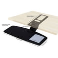 thumbnail image 3 of Adjustable Under Desk Keyboard Tray by NYCCO, Water-Resistant Platform, 17-inch Track Knob Adjust - Black, 3 of 5