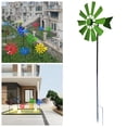 thumbnail image 4 of Adorno de jardín de metal cinético 28 pulgadas verde, 4 of 7