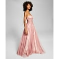 thumbnail image 2 of Bcx Womens Juniors’ Embroidered-Corset Gown, Pink/7, 2 of 4