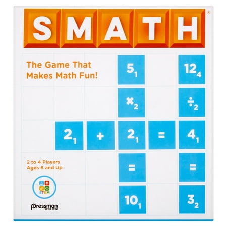 UPC 021853052022 product image for Pressman SMATH Game - The STEM Game That Makes Math Fun - Adapts To Various  | upcitemdb.com