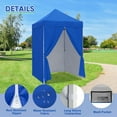 thumbnail image 6 of COOS BAY 5x5 Instant Pop Up Canopy Tent with 4 Removable Sun Walls, Lightweight Compact Portable Canopy with Carry Bag,Blue, 6 of 9