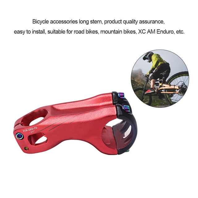 Bike Stem Universal Bicycles Component Modified Components Aluminum Alloy Handlebar Stems Outdoor Cycling Fitting Frame Stand Red90mm