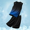 thumbnail image 2 of ZZwxWA Men 2Pc Sets Crew Neck Tank Tops Shorts Gradient Workout Running Quick Dry Summer Oversize Athletic, 2 of 5