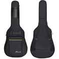 thumbnail image 1 of Faswin 41 Inch High Quality Dual Adjustable Shoulder Strap Acoustic Guitar Gig Bag - Black, 1 of 8