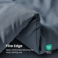 thumbnail image 3 of Sleep Zone 85gsm Luxury Plush Solid Microfiber Comforter Set, All Season Ultra Soft Bedding, Queen Flint Stone Gray, 3 of 10
