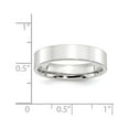 thumbnail image 3 of Auriga 14k White Gold 5mm Standard Weight Flat Women's Wedding Band Size- 7.5, 3 of 5