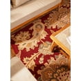 thumbnail image 6 of Rugsotic Carpets Hand Tufted Wool 4'x6' Area Rug Floral Dark Red K00151, 6 of 6