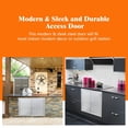 thumbnail image 5 of Portes d'Accès pour Cuisine Extérieure – Acier Inoxydable Double – Armoire Îlot BBQ avec Évents – Rangement de Patio – Résistant aux Intempéries et Durable, 5 of 5