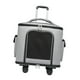 thumbnail image 3 of Bolsa transportadora para gatos, transportín con ruedas para mascotas, caja de transporte, asa retráctil, bolso de mano Gris, 3 of 9