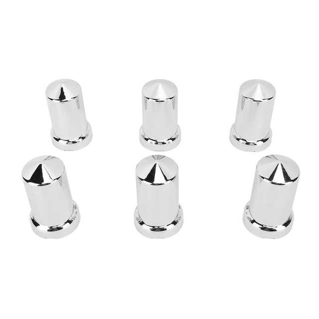 Chrome Lug Nut Covers 33mm ABS Flange Caps Anti Rust, Easy Installation, Protective for Trucks, Trailers, Vehicles