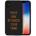 thumbnail image 1 of Case Yard Wooden Case for iPhone-XS-Max Soft TPU Silicone cover Slim Fit Shockproof Wood Protective Phone Cover for Girls Boys Men and Women Supports Wireless Charging Vibe Attracts Tribe Design, 1 of 7