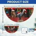 thumbnail image 3 of FLAGWIX Merry Christmas Horses Farm Non-Pleated Fan Flag TPT2301FL 3x6 ft, 1 Pack Suitable for Outdoor and Indoor, 3 of 5
