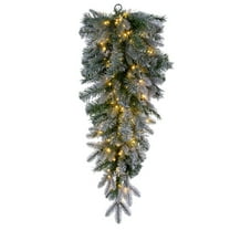 Vickerman 36" Frosted Douglas Fir Artificial Pre-Lit, Warm White 3mm Low Voltage LED Wide Angle Lights.