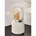 thumbnail image 5 of 1 covered 360 ° rotating makeup brush storage rack | countertop makeup storage and display cabinet | waterproof and dustproof suitable for dressing tables  tabletops  and bathrooms!, 5 of 6
