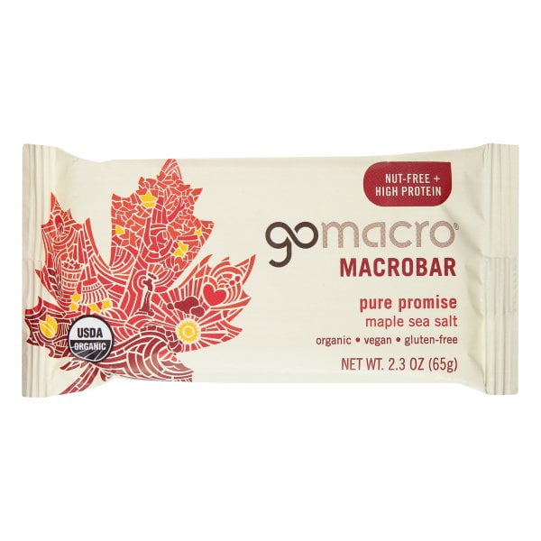 Gomacro Bars Maple Sea Salt Case Of 12 2.3 Oz