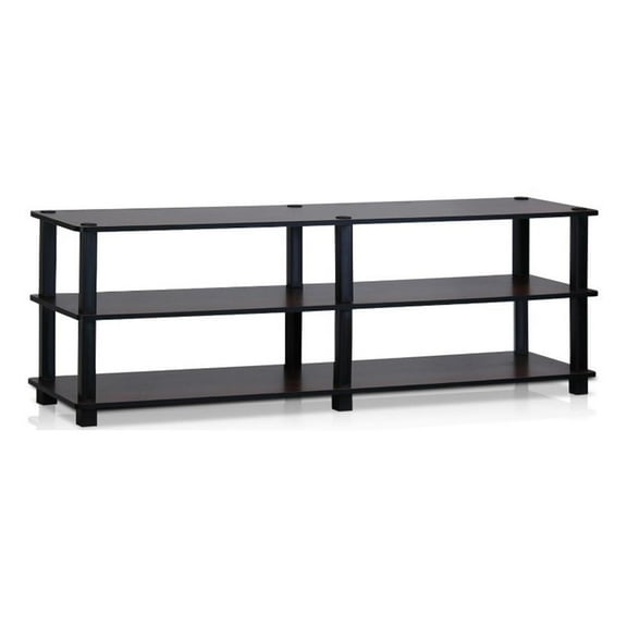 Furinno Turn-S-Tube No Tools 3-Tier Entertainment TV Stand, Multiple Colors