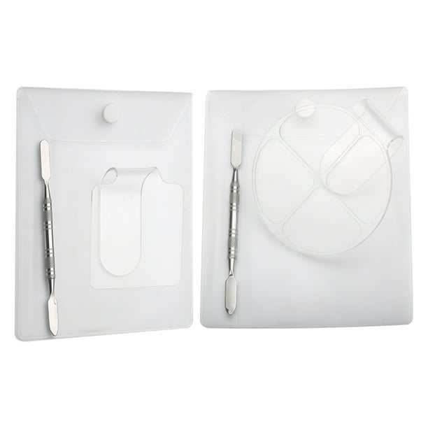 FELTECHELECTR Kit de 2 juegos de colores para maquillaje de uñas, anillo acrílico de maquillaje (2 estilos)