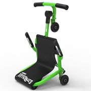 EzyRoller: Mini - Green - Ride-On Scooter, Cambering Motion, Pedal Free Cart, Hand Brakes, Extendable Frame, 45lb Capacity, Toddler & Kids Ages 2+