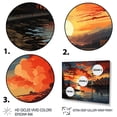 thumbnail image 3 of Designart "Seattle Popart City in Orange and Yellow" Seattle Metal Wall Decor Set, 3 of 5