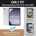 thumbnail image 2 of GSFY Case for Samsung Galaxy Tab A9 8.7 inch 2023 (SM-X110/X115/X117), 3 Layers Shockproof Heavy Duty Rugged Case with Kickstand for Galaxy Tab A9 8.7'' Tablet, Black, 2 of 6