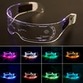 thumbnail image 5 of Neon Rave DJ Prop LED Glasses EL Wire Glowing Acrylic Party Decor Bar Light Up, 5 of 12