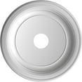 thumbnail image 5 of Ekena Millwork 19"OD x 3 1/2"ID x 1 1/2"P Traditional Thermoformed PVC Ceiling Medallion (Fits Canopies up to 11 1/2"), UltraCover Satin Hunt Club Green, 5 of 5