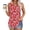 Red, variant on Womens Flower Print Tank Tops Square Neck Sleeveless Casual Loose Fit Shirts Swing Tunic Tops, S-5XL