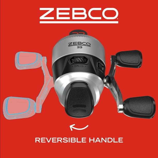 Zebco 33 Spincast Fishing Reel - Walmart Business Supplies