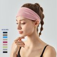 thumbnail image 3 of Diadema deportiva TUNC para ejercicio de yoga elástica antideslizante absorbente de sudor color azul, 3 of 3
