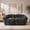Dark Gray, variant on 65“ Oversized Double Seater Boneless Cloud Couch for Living Room, Comfy Modern Faux Fur Fabric Loveseat Sofa, Cozy Upholstered Compressed Bean bag Floor Couches for Bedroom Office,White