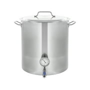 CONCORD Stainless Steel Home Brew Kettle Stock Pot (Weldless Fittings) (100 QT/ 25 Gal)