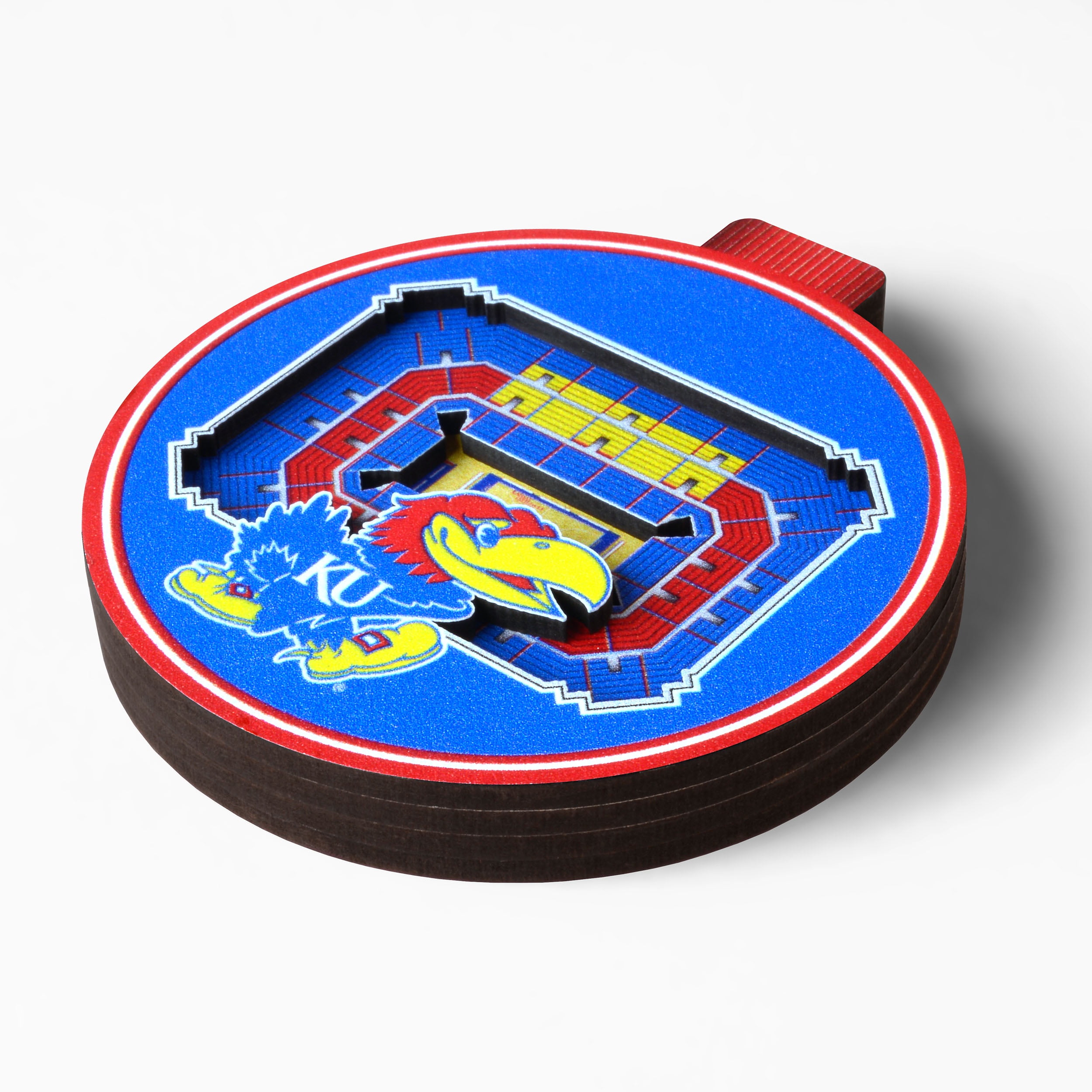 YouTheFan NCAA Kansas Jayhawks 3D StadiumView Ornament