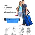thumbnail image 5 of Riñonera para correr simple, ultrafina, con cremallera de doble capa, impermeable, para hombres y mujeres, deportes al aire libre, ocio, fitness, riñonera impermeable, bolsa de viaje, cómoda,, 5 of 5