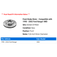 thumbnail image 2 of Front Brake Rotor - Compatible with 1998 - 2002 Ford Ranger 4WD 1999 2000 2001, 2 of 2