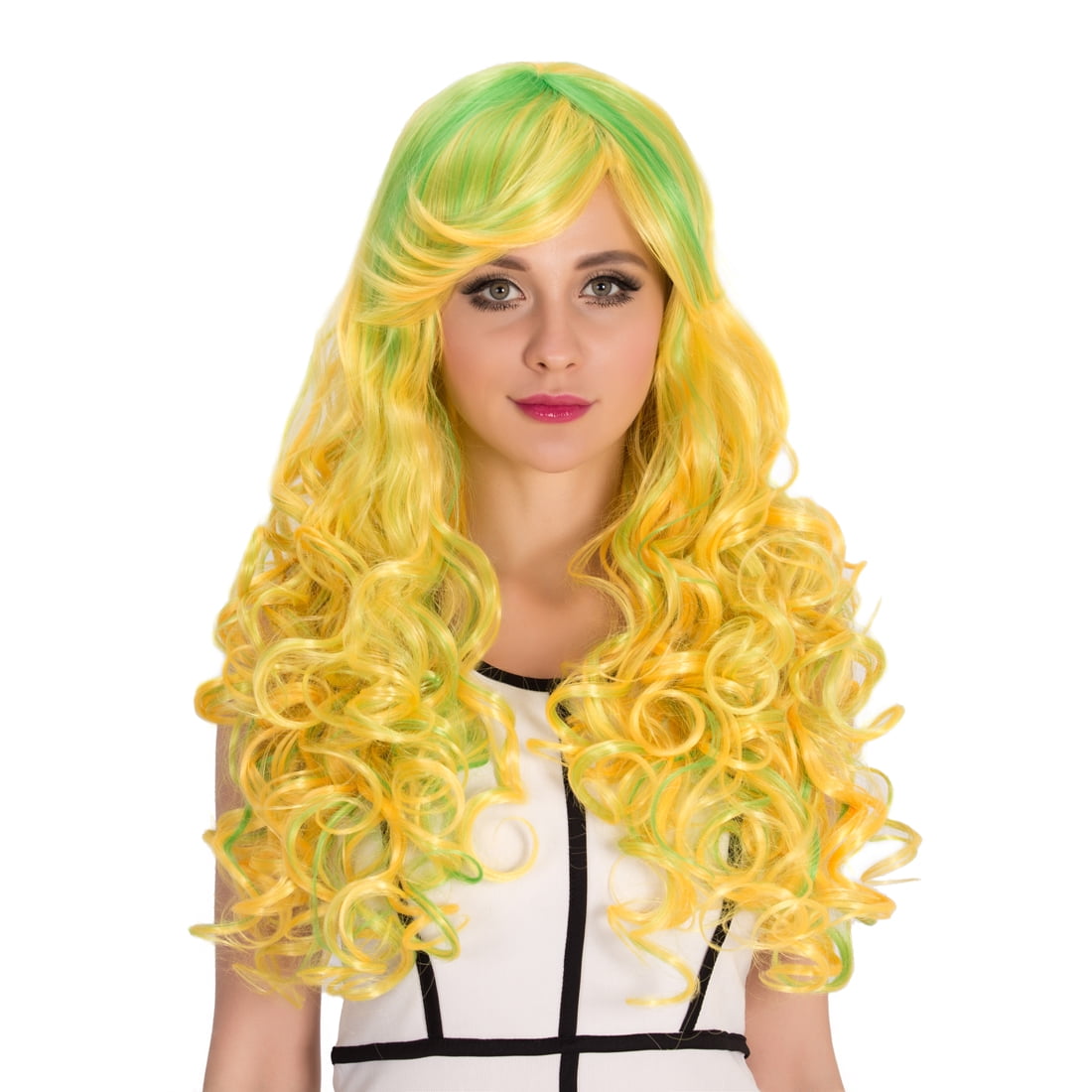 Halloween Women Cosplay Wigs,CoastaCloud Bright Yellow Long Hair Wig