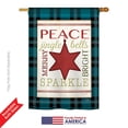thumbnail image 2 of Breeze Decor BD-XM-H-114179-IP-BO-DS02-US Merry with Brighting Stars Winter - Seasonal Christmas Impressions Decorative Vertical House Flag - 28 x 40 in., 2 of 4