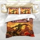 thumbnail image 5 of Doom Eternal Conjunto de sábanas temático, trío de piezas, cómodo y amigable con la piel, diseño único, regalo de decoración para el hogar para familiares, amigos y fans, 90 cm * 190 cm, 5 of 6