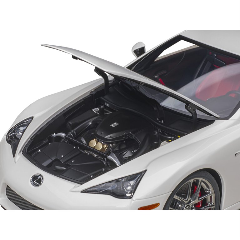 Autoart 78850 Whitest White with Red & Black Interior 1 by 18 Scale Model  Car for Lexus LFA