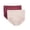 Berry Red/Sandshell, variant on Women's Bali DF0048 Comfort Revolution Firm Control Brief Panty - 2 Pk (Nude/Black L)