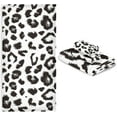 thumbnail image 6 of Bath Towel Sets for Bathroom Hand Towels Fingertip Towels White Leopard Black Cheetah 3 Piece Decorative Soft Cotton Absorbent, 6 of 6