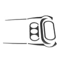 thumbnail image 1 of Decoración interior del coche, 7 piezas de aire acondicionado, panel de aire acondicionado multimedia, cubierta del panel de control multimedia, máxima confiabilidad, 1 of 9
