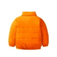 thumbnail image 4 of Ccpelsie Big/Little Girls and Toddlers' Zip Up Hooded Puffer Jacket Fashion Casual Outwear for Kids(Orange,3-4 Years), 4 of 5