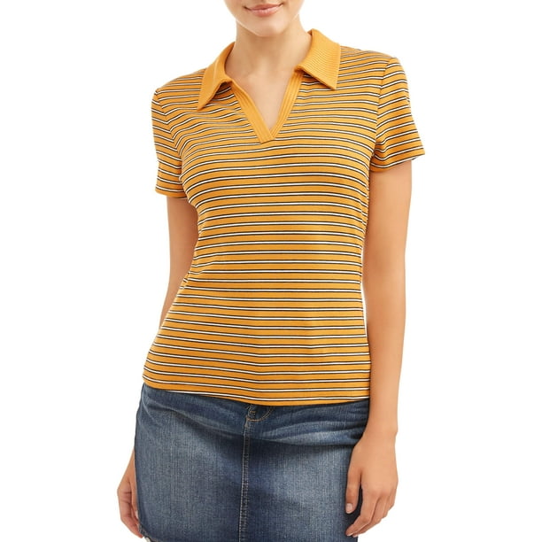 collared rib top