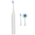 thumbnail image 3 of Cepillo de dientes eléctrico recargable para limpieza de dientes, 4 modos con cabezal de cepillo de limpieza facial, color blanco, 3 of 8