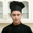 thumbnail image 4 of 2Pcs Tall Bakery Chef Hat Waiter Professional Multiple Colors Cook Hats, 4 of 6