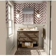 thumbnail image 2 of S4Sassy Peel and Stick Wall Covering, Geometric Stitch Print Removable Textured Vinyl Wall Wrap- Modern Mural, Brown Instant Wallpaper for Bedroom, Bathroom, Laundry Room, Closet Interior -25"x240", 2 of 9