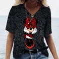 thumbnail image 5 of Camiseta de moda para mujer, camiseta con estampado de Mickey Mouse, ropa de manga corta para mujer, camiseta Harajuku, camiseta para mujer, camisetas de gran tamaño para mujer, 5 of 5