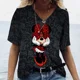thumbnail image 5 of Camiseta de moda para mujer, camiseta con estampado de Mickey Mouse, ropa de manga corta para mujer, camiseta Harajuku, camiseta para mujer, camisetas de gran tamaño para mujer, 5 of 5