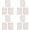 White*4, variant on Clearance Under $3.59! 9PCS Chair Exercise Poster Set, Seated Workout Charts for Seniors & Beginners, Unframed Fitness Wall Art, Paper, for Home Gym & Decor, 25.4x20.3cm, White